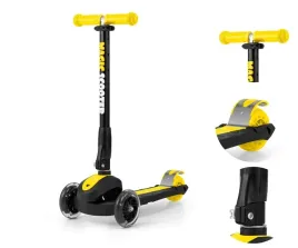 led-scooter-magic-yellow-milly-mally-hulajnoga-skladana-dla-dzieci-kola