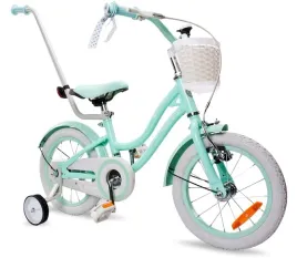 rowerek-silver-moon-14-cali-mietowy-0302325-kolka-boczne-pchacz-koszyk