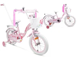 rowerek-dzieciecy-dla-dziewczynki-sirox-rainbow-pink-kolo-16-z-koszyczkiem