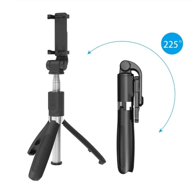 kijek-selfie-stick-tripod-statyw-pilot-bluetooth-kolor-czarny-stan-nowy