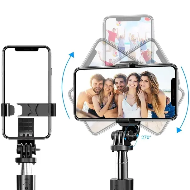 kijek-selfie-stick-tripod-statyw-pilot-bluetooth-stan-nowy-rodzaj-selfie-stick-kolor-czarny