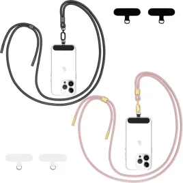 qyoocom-smycz-uniwersalna-na-telefon-czarna-rozowa2-sztuki