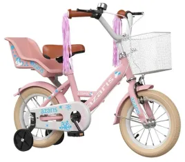 rowerek-dla-dziewczynki-dzieciecy-rozowy-12-cali-rower-bagaznik-koszyk