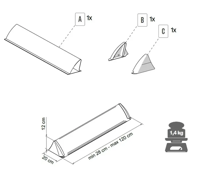 spojler-fiamma-110cm-marka-fiamma