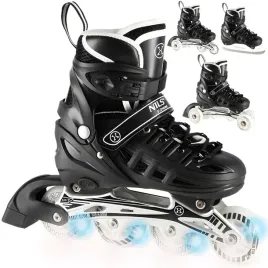 nils-4w1-rolki-wrotki-lyzwy-regulowane-swiecace-kolka-led-mlodziezowe-35-38