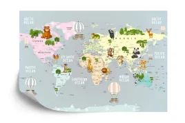 fototapeta-animals-world-map-for-kids-wallpaper-design-416x290-flizelina-zm