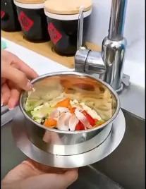 sitko-do-zlewu-tworzywo-sztuczne-23-cm-srebrny-zestaw-gabek