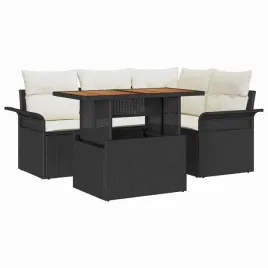 zestaw-sof-na-ogrod-z-poduszka-5-pcs-czarny-i-kremowy