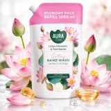 mydlo-do-rak-aura-care-ahw-002-007-uzupelniajace-lotos-pantenol-1000ml-opakowanie-woreczek