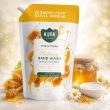 mydlo-do-rak-uzupelniajace-aura-care-ahw-002-006-z-mlekiem-i-miodem-1000ml-opakowanie-woreczek