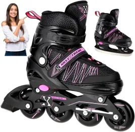 rolki-regulowane-damskie-39-42-kauczukowe-2w1-lyzworolki-dla-dziewczyn-nils