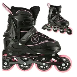 rolki-z-regulacja-lyzworolki-rozowe-rekreacyjne-kauczukowe-mlodziezowe-nils