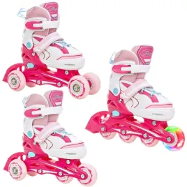 rolki-wrotki-regulowane-3w1-raven-lia-pink-27-30-kolko-led