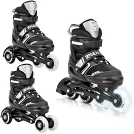 rolki-wrotki-3w1-regulowane-raven-helixi-black-grey-30-33-kolka-led