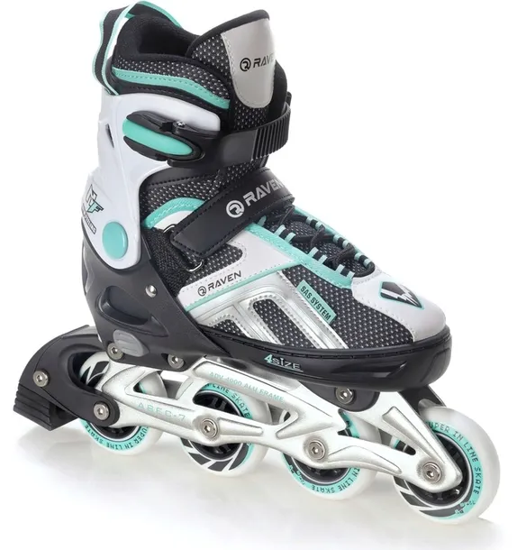 regulowane-rolki-raven-pulse-black-mint-37-40-klasa-lozysk-abec-7