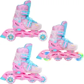 rolki-wrotki-regulowane-3w1-raven-caramell-26-29-kolko-led