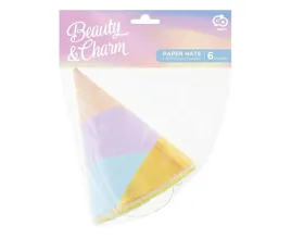 czapeczki-papierowe-pastel-6szt