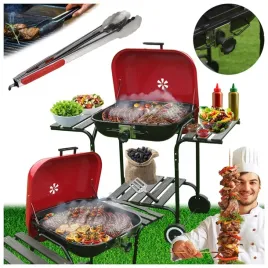 grill-ogrodowy-weglowy-z-pokrywa-vl02-czerwono-czarny-szczypce