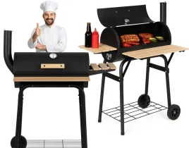 grill-beczka-zamykany-z-pokrywa-termometrem-kominem-ogrodowy-3-polki-kolka