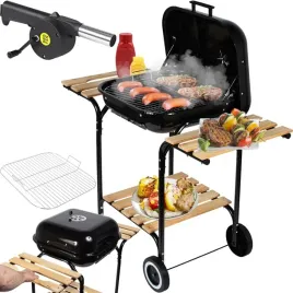grill-weglowy-z-pokrywa-ogrodowy-duzy-chromowany-ruszt-polki-kolka-dmuchawa