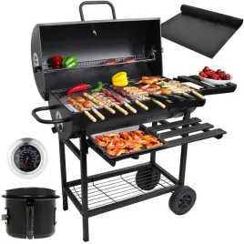 grill-ogrodowy-weglowy-popielnik-beczka-primaveo-skladane-polki-gratis