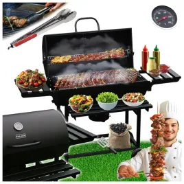 grill-ogrodowy-weglowy-z-pokrywa-i-polkami-vl09-czarny-szczypce
