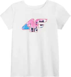 koszulka-dziewczeca-t-shirt-4f-hjl21-jtsd015-bialy