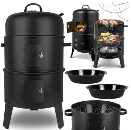 grill-weglowy-ogrodowy-duzy-okragly-wedzarnia-palenisko-termometr-ruszt