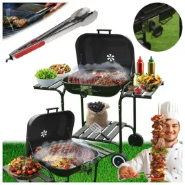 grill-ogrodowy-weglowy-z-pokrywa-vl02-czarny-szczypce