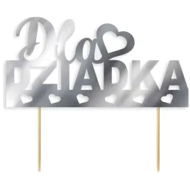 topper-papierowy-dla-dziadka-srebrne-metalic-serca-16-cm