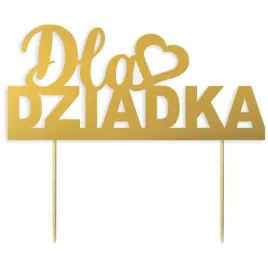 topper-papierowy-dla-dziadka-zloty-pasek-16-cm