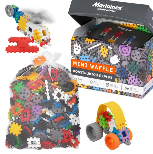 KLOCKI WAFFLE KONSTRUKTOR MARIOINEX EXPERT 501 EL.
