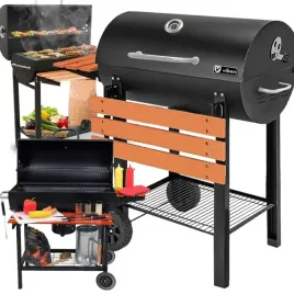 grill-weglowy-ogrodowy-z-pokrywa-2-ruszty-popielnik-termometr-stal-2-polki