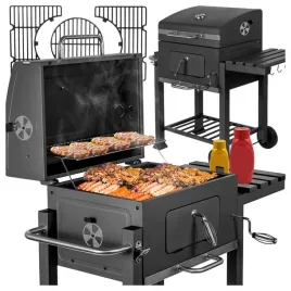 grill-weglowy-duzy-ogrodowy-pokrywa-zeliwny-ruszt-regulowany-polki