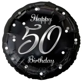 balon-foliowy-happy-birthday-50-bandc-czarno-srebrny-godan-18-rnd