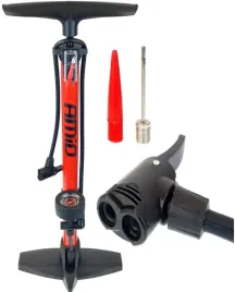 pompka-rowerowa-metalowa-manometr-stacjonarn-koncowki-igla-pilka-materac