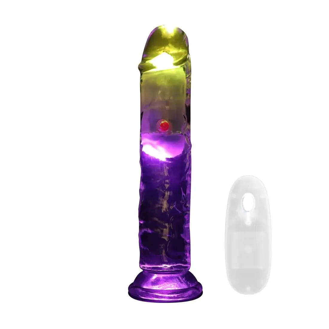 led-vibrating-straight-cock-18-cm-transparent