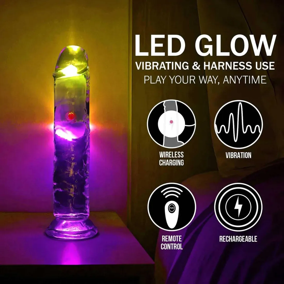 led-vibrating-straight-cock-18-cm-transparent