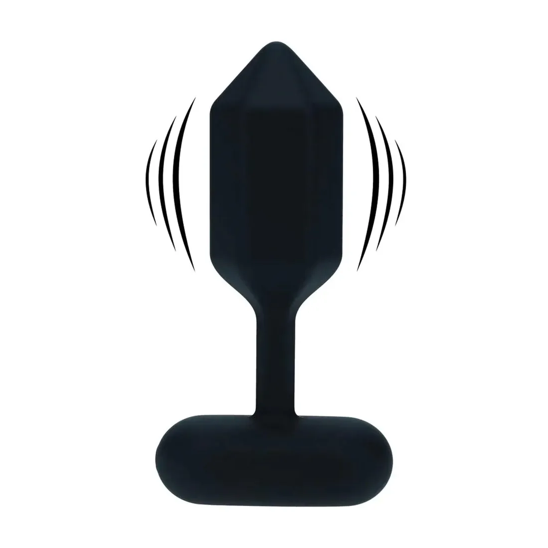 hexagonal-vibrating-silicone-anal-plug-s-black