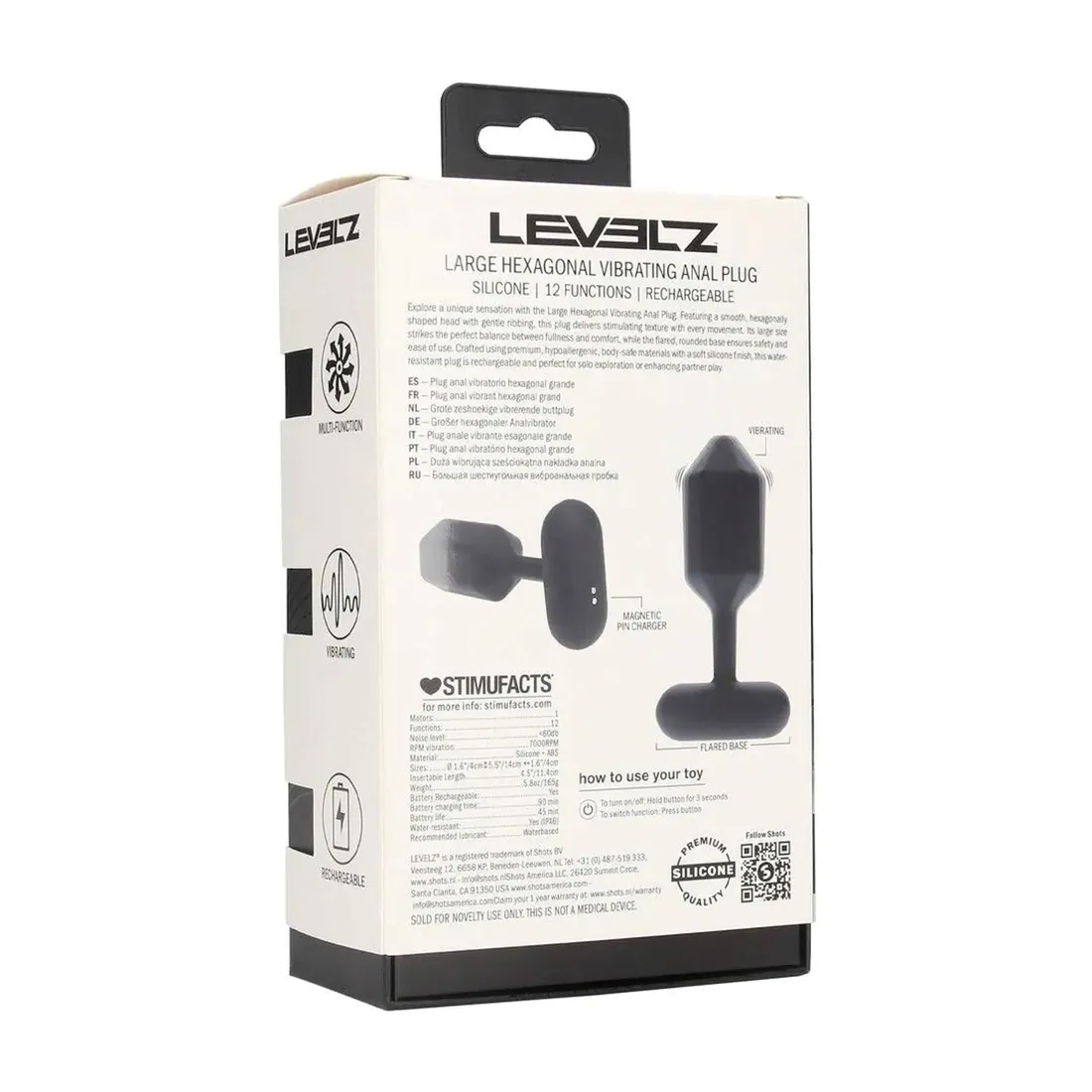hexagonal-vibrating-silicone-anal-plug-l-black
