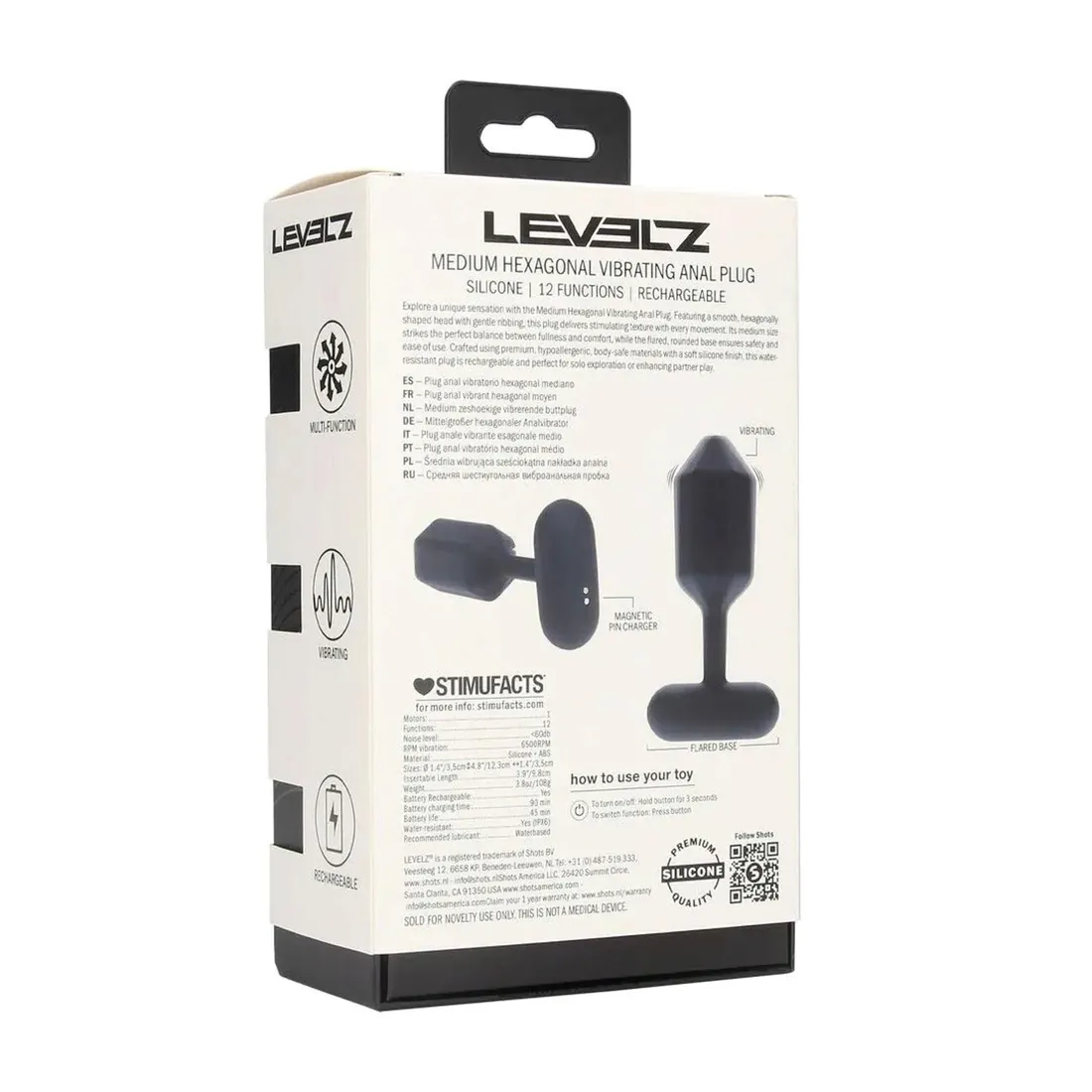hexagonal-vibrating-silicone-anal-plug-m-black