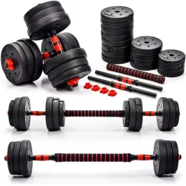 hantle-regulowane-bitumiczne-ze-sztanga-2x20kg-zestaw-hantli-z-lacznikiem