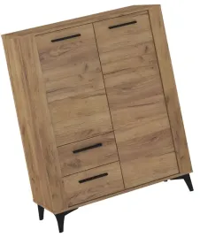 meble-miges-08-regal-z-szufladami-drzwiami-na-nozkach-dab-craft-zloty