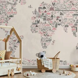 fototapeta-300x210-wodoodporna-mapa-z-ikon-rysunkowe-przedstawienie-sw