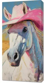 obraz-50x100cm-rozowy-kapelusz