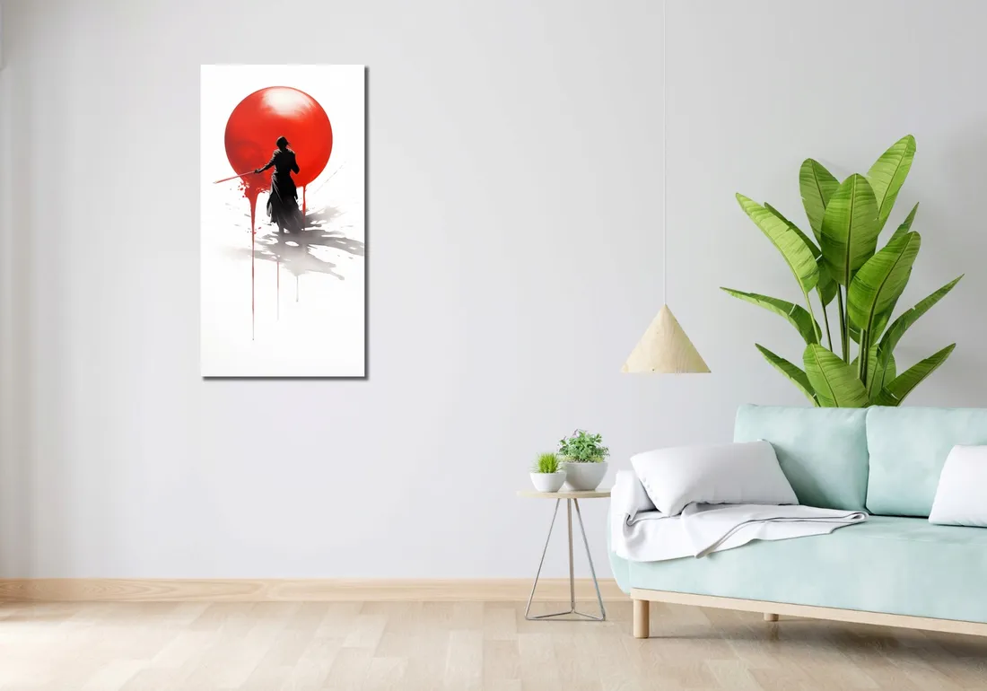 obraz-50x100cm-samotny-samuraj