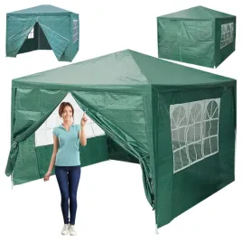 namiot-ogrodowy-pawilon-handlowy-3x3-m-altana-4-scianki-2-okna-pe-zielony