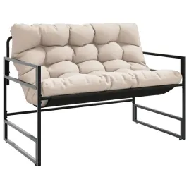lawka-ogrodowa-z-poduszka-taupe-113-cm-stal