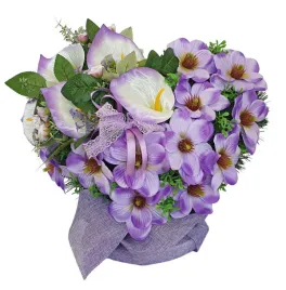 stroik-serce-na-cmentarz-grob-kwiaty-na-wszystkich-swietych