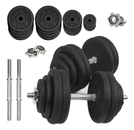 hantle-zeliwne-regulowane-2x30kg-gryfy-talerze-zestaw-do-treningu-60kg